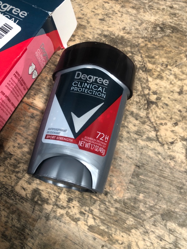 Photo 1 of **ONLY 1** Degree Men Antiperspirant Deodorant Sport Strength,72-Hour Sweat & Odor Protection Prescription-Strength Antiperspirant For Men with MotionSense Technology, 1.7 oz (Pack of 2)