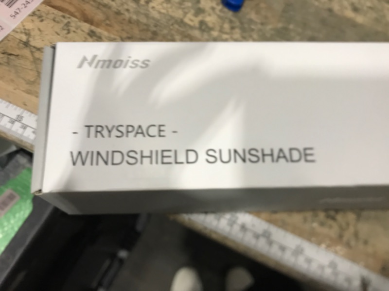 Photo 1 of [2025 Upgrade] Nmoiss Windshield Sun Shade Umbrella - [Vinyl Coating Heat Shield] Protect Car from Sun Rays & Heat Damage Keep Cool and Protect Interior, Spring Structure Edge Medium 56" L x 31" W
