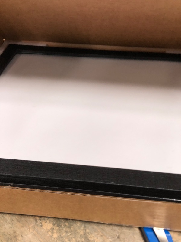 Photo 1 of 11x14 Picture Frames Set - 3 Pack - Black Solid Wood Poster Frame - Tempered Glass - Exclusive Woodgrain - Rooms, Offices, Gallery, Studio, and Hallway, Wall Display Decor