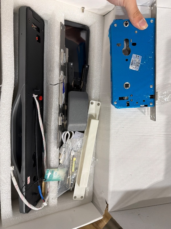 Photo 1 of *** FOR PARTS ONLY***    Smart Door Lock with 3D Face Recognition & 1080P Camera – Keyless Entry via Face ID, Palm Ve, Fingerprint, App, Code, IC Card & Key | WiFi, Auto-Lock, Alexa & Tuya Compatible