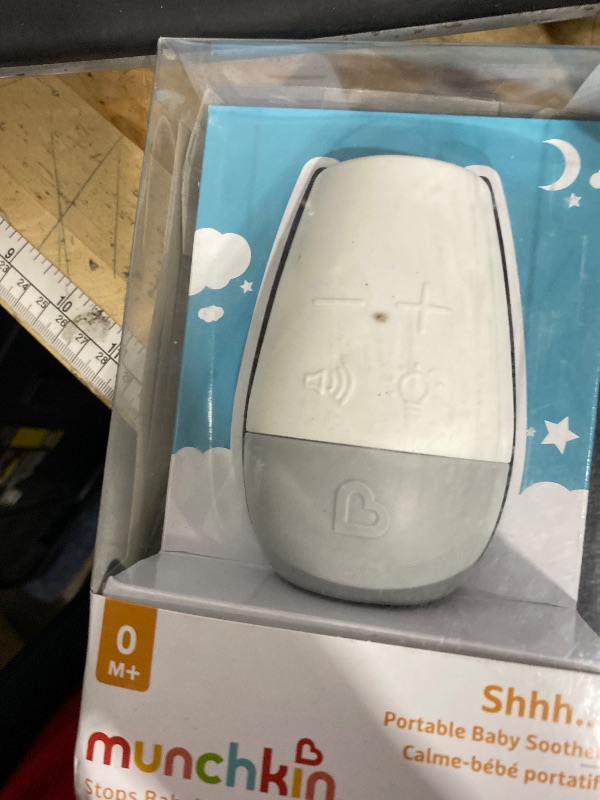 Photo 1 of ** NEEDS CORD***   Munchkin Shhh… Baby Sleep Soother White Noise Sound Machine and Night Light, Portable for Travel, Blue