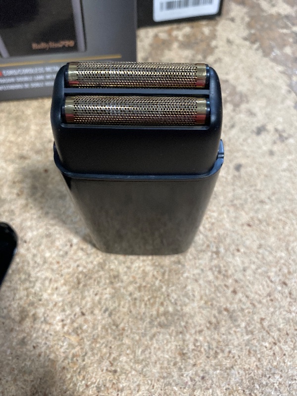 Photo 1 of **SEE NOTES**BaBylissPRO Barberology Double Foil Shaver FXFS2B BLACKFX Professional Electric Shaver
