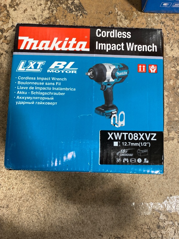 Photo 1 of ***SEE NOTES***Makita XWT08XVZ 18V LXT Lithium-Ion Brushless Cordless High Torque 1/2" Sq. Drive Utility Impact Wrench
