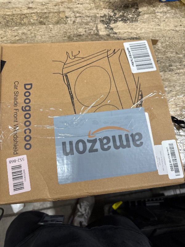 Photo 1 of [2025 Upgrade] Doogoocoo Windshield Sun Shade, [100% Sun Block & Ice-Crystal Cooling] Protect Interior & Keep Car Cooler, Portable Foldable Car Sunshade Front Windshield (69x35 Inches)