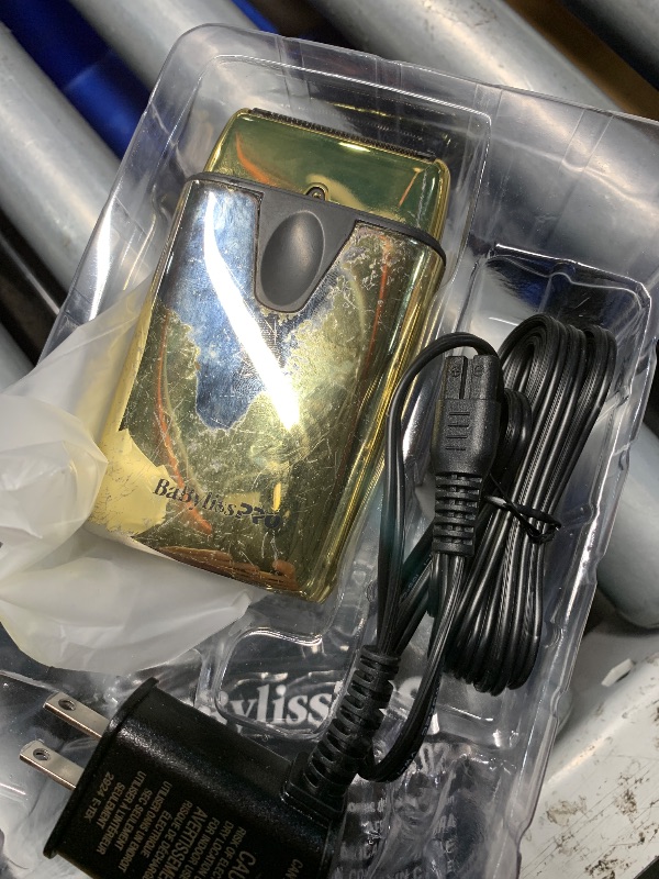 Photo 1 of (please see all images for damage) BaBylissPRO Baberology Double Foil Shaver FXFS2G GOLDFX Professional Electric Shaver