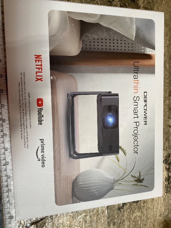 Photo 1 of [Ultra-Slim 1.97"| Netflix Licensed | AI Auto Focus | 360° Stand] Smart Mini Projector with WiFi 6 & Bluetooth, Built-in Netflix/YouTube/Disney+/Hulu, DBPOWER N5 Movie Projector for Bedroom (Black)