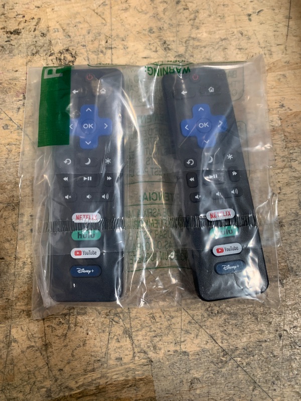 Photo 1 of (Pack of 2) Replacement for Roku-TV-Remote-Control, for TCL Roku/Onn Roku/Hisense Roku/Sharp Roku/Philips Roku Series Smart TVs (Not for Roku Stick, Box, Premiere and Players)