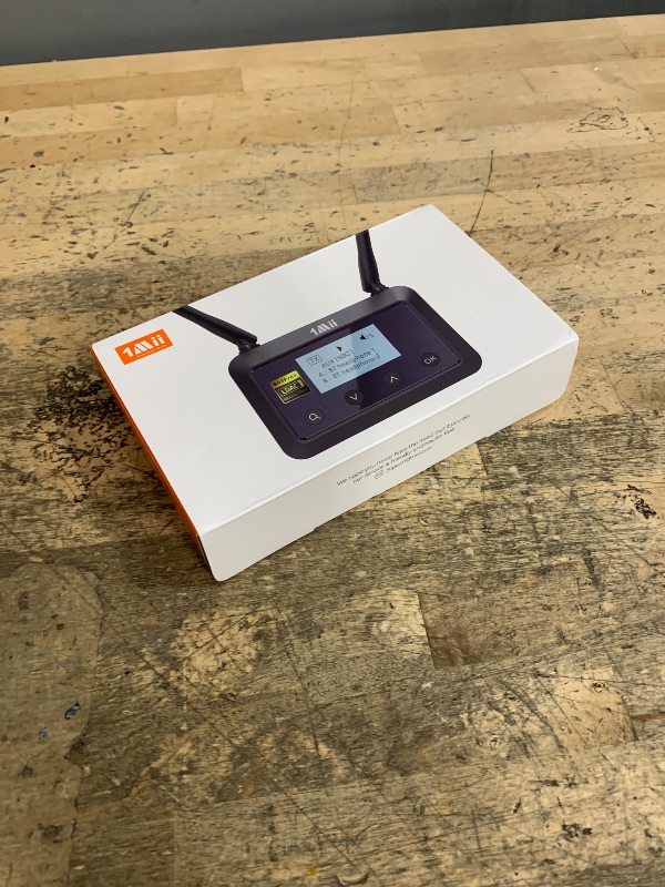 Photo 1 of 1Mii B03Pro+ Bluetooth 5.3 Transmitter Receiver Certified LDAC for TV Home Stereo, Long Range Bluetooth Extender Wireless Audio Adapter with Screen, Optical RCA AUX 3.5mm Outputs/Inputs