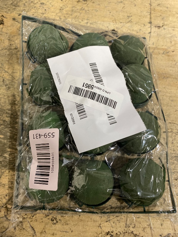 Photo 1 of 12Pcs Mini Floral Foam Holder Round, Green Wine Bottle Floral Foam Bouquet Holders for Fresh/Artificial Flowers with Floral Wire for Wedding Party Decor, Table Centerpieces, DIY Arrangements Supplies