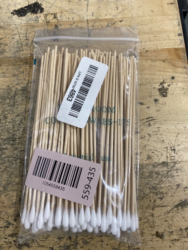Photo 1 of 200PCS 6-Inch Wooden Sterile Cotton Swabs - Individually Wrapped for Home Health & Beauty Care - Ideal for Ear Cleaning, Makeup, Jewelry & Piercing Aftercare (6 Inch Long, Count, 200)