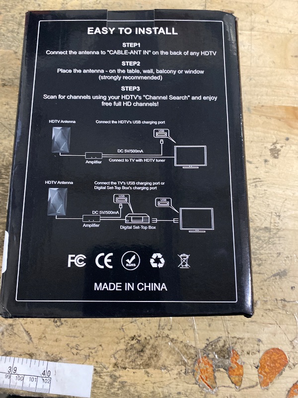 Photo 1 of 2024 Release TV Antenna for Smart TV, Long Range Digital TV Antenna Indoor Ourdoor with Amplifier Signal Booster - Support 360° Reception 4K 1080p HD for All Smart/Old TVs