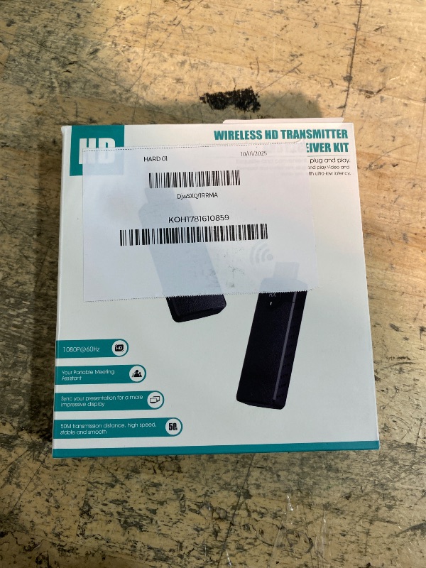 Photo 1 of 2025 Upgraded Wireless HDMI Transmitter and Receiver,Plug and Play Wireless HDMI Adapter,4K Decode 1080P@60Hz Ultra HD Video Output for Video/Audio from Laptop/Camera/TV Box to Monitor/HDTV/Projector