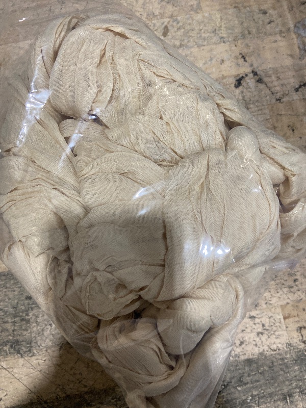 Photo 1 of 3 Pack Beige Cream Cheesecloth Table Runner, 35x120 Inches Cream Gauze Table Runner Boho Cheese Cloth Table Runner for