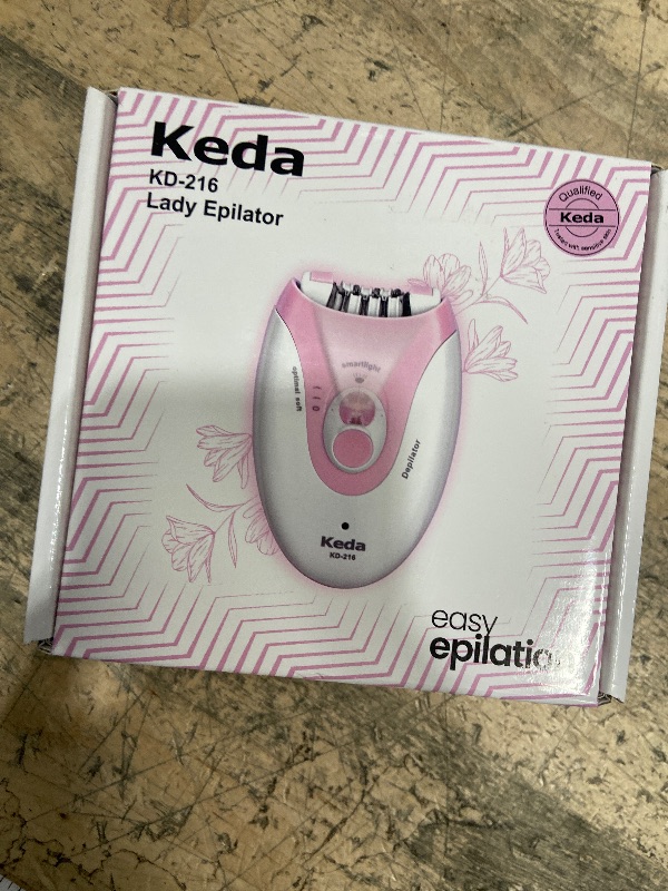 Photo 1 of **POSSIBLY FOR PARTS/ UNTESTED** ERDFCV Epilator for Women - 2 Speeds Smooth Skin Face Epilators with LED - Long-Lasting Cordless Electric Tweezers Hair Remover for Armpit/Leg/Bikini Area/Arm/Facial Epilator Hair Removal for Women
