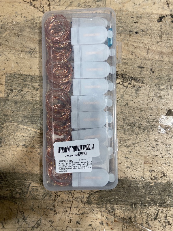 Photo 1 of 20 Pack Fairy Lights Battery Operated, 3.3ft 20 LED Mini String Lights Twinkle Lights Copper Wire Firefly Starry Lights for Mason Jars Wedding Party Christmas Centerpiece Table Decorations, Warm White