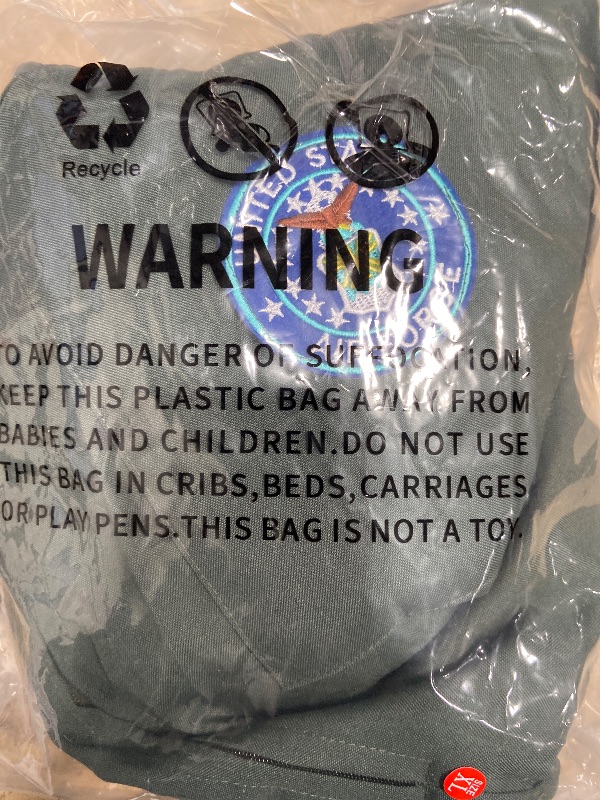 Photo 1 of **MISSING ACCESORIES JUMPSUIT ONLY** IBQ Adult Fighter Pilot Costume Men Air Force Flight Suit Green Jumpsuit Aviator Cosplay Haloween Costumes Roleplay Dress Up Set with Top Accessories BQ050XL