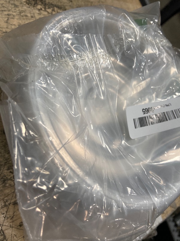 Photo 1 of 4" Small Clear Plant Saucers for Indoor Outdoor Use Heavy Duty Plastic Plant Trays for Planter Bulk Flower Pot Drip Trays to Catch Water, 4 to 20 Inch