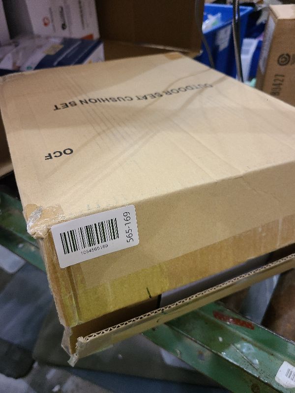 Photo 1 of 24x24 Outdoor Cushions for Patio Furniture, Waterproof Outdoor Chair Cushions with Non-Slip Ties and Handle, Washable Deep Seat Cushions for Outdoor Furniture with Removable Cover, Black