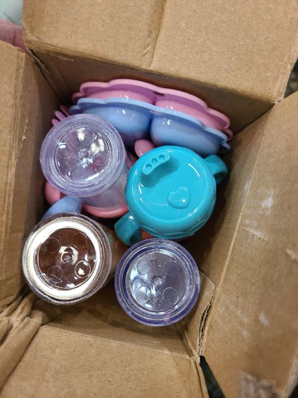 Photo 1 of 13 Pcs Baby Doll Accessories Magic Bottle Set,Pretend Play Feeding Toy Set with Package,Doll Feeding Set for Kids Girls,Magic Disappearing Juice Milk Bottles,Sippy Cups,Pacifiers,Bowl Spoons