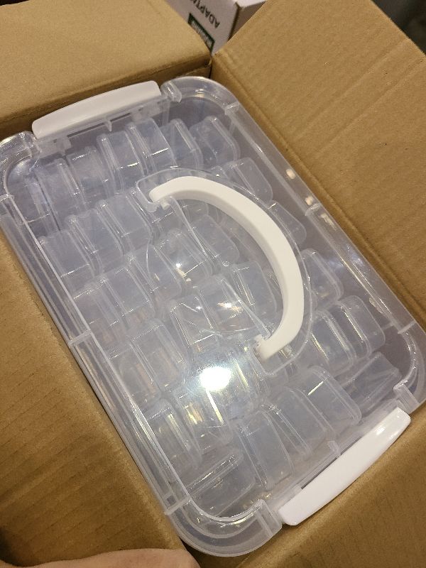 Photo 1 of 131pcs Bead Storage Container,4Tier-Bead Organizer Boxes And Craft Storage Boxes, Storage Stackable portable box,DIY Jewelry Craft Nails, Bracelets, Jewelry, Diamonds, Pens, (4Tier)