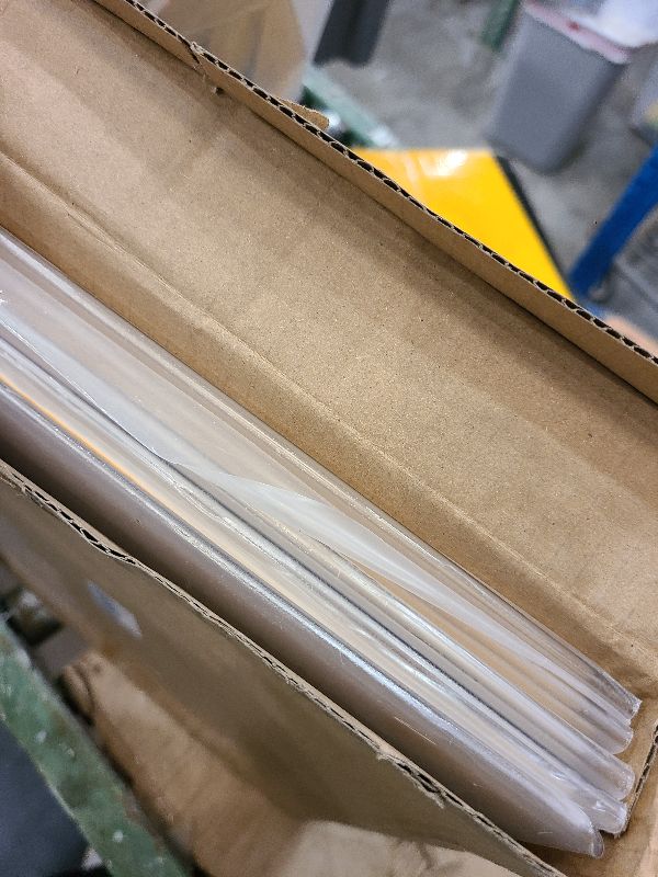 Photo 1 of 12x16 Acrylic Picture Frame, Clear Frameless Photo Frame for Wall Mount, No Drilling Picture Frames with Tape, Pack of 5 Floating Hanging Picture Frames for Home, School, Office