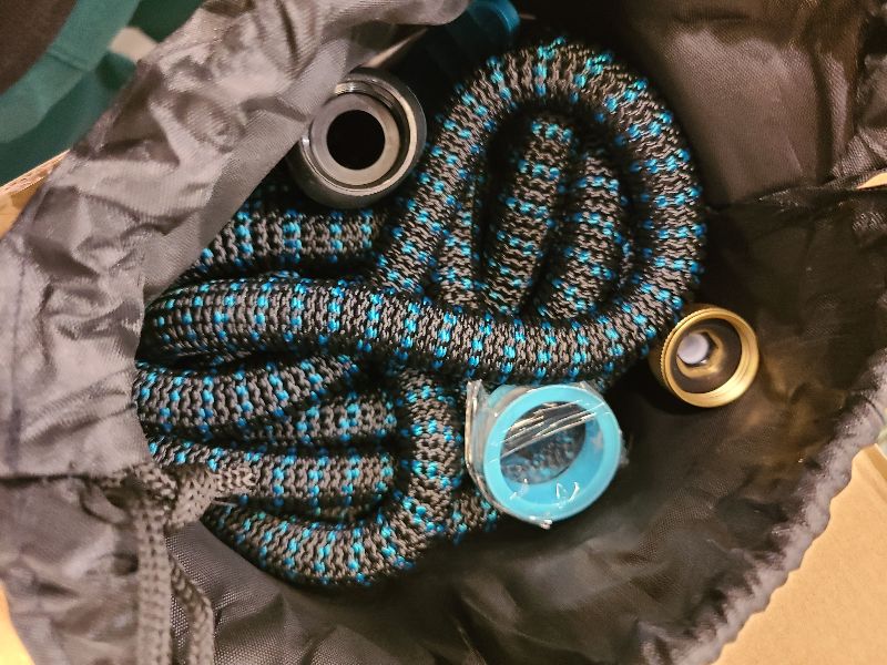 Photo 1 of 100 ft Garden Hose-No Kink,Heavy Duty,Lightweigh Flexible,Leakproof Water Hose with Sprayer Nozzle-3/4" Solid Brass Connectors-Rubber Car Hoses