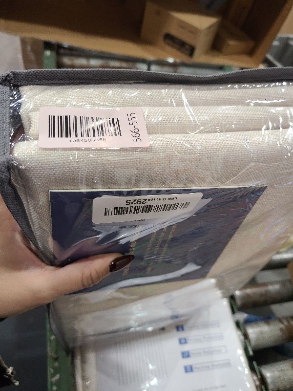 Photo 1 of 100% Blackout Shield Linen Blackout Curtains for Bedroom 96 Inches Long, Back Tab/Rod Pocket Living Room Drapes, Thermal Insulated Blackout Curtains 2 Panels Set, 50" W x 96" L,Cream