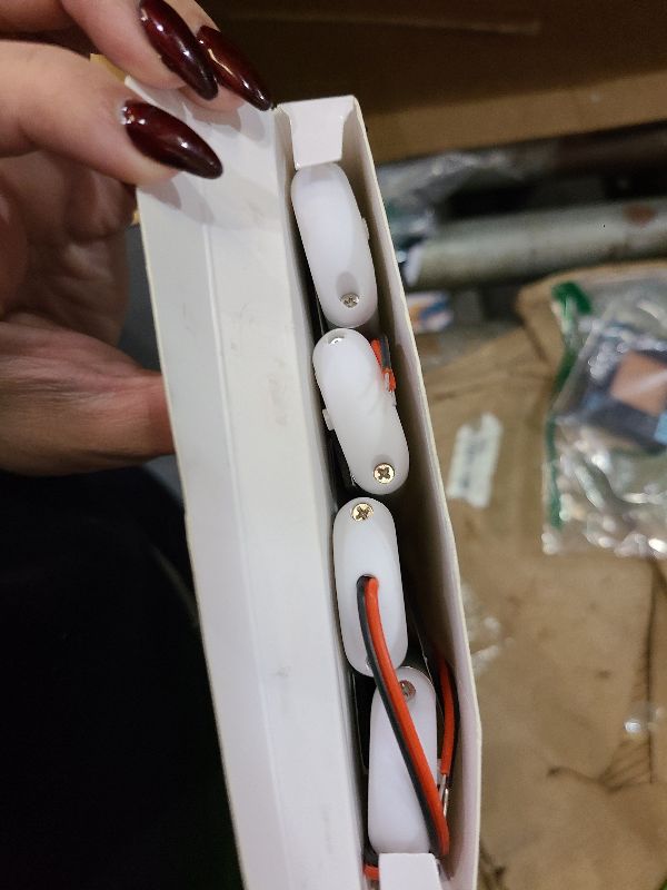 Photo 1 of 12v LED Interior Light Bar?CT CAPETRONIX 120LEDs 1500LM 8W DC 12 Volt led Strip Lights with ON/Off Switch?for Enclosed Cargo Trailer, Car RV Van Truck Lorry Camper Boat Caravan Motorhome (4Pack)