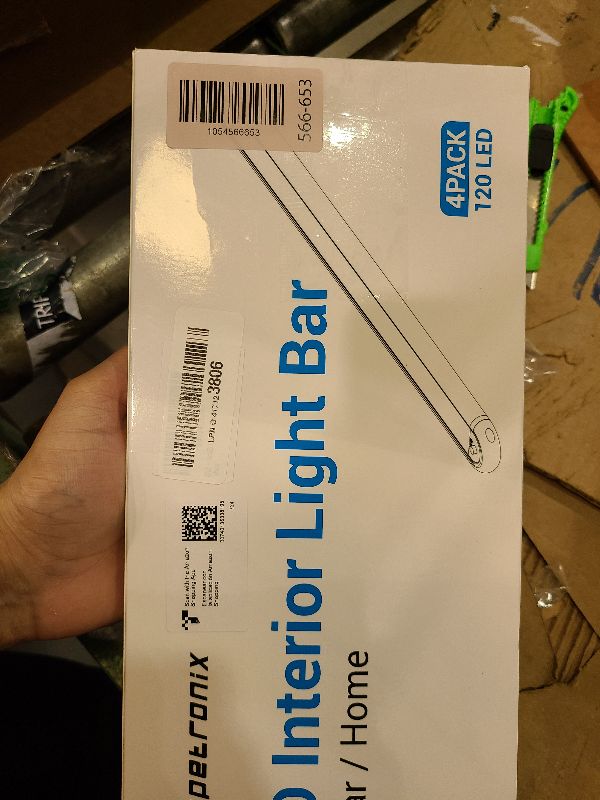 Photo 1 of 12v LED Interior Light Bar?CT CAPETRONIX 120LEDs 1500LM 8W DC 12 Volt led Strip Lights with ON/Off Switch?for Enclosed Cargo Trailer, Car RV Van Truck Lorry Camper Boat Caravan Motorhome (4Pack)