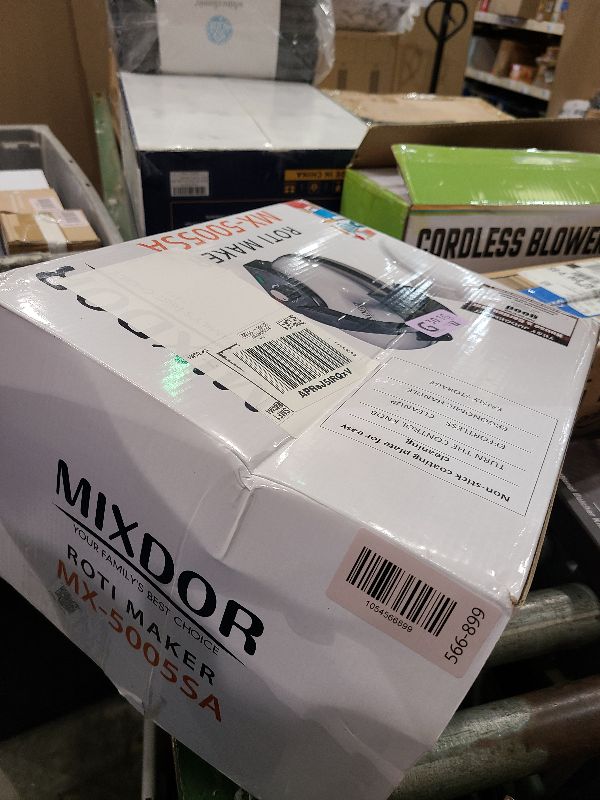 Photo 1 of 10in Roti Maker, Electric Tortilla Press Maker, Knob Temperature Control Anti Stick Roti Maker Machine with Stainless Steel Cover 110V US Plug