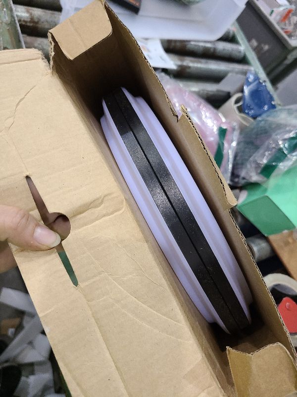 Photo 1 of 2PACK Flush Mount LED Ceiling Light Fixture Black, 12Inch 28Watt, Dimmable & 3000K-4500K-6000K 3 Color Selectable Ceiling Lamp 3200LM Low Profile Ceiling Light for Kitchen Bedroom Hallway Porch