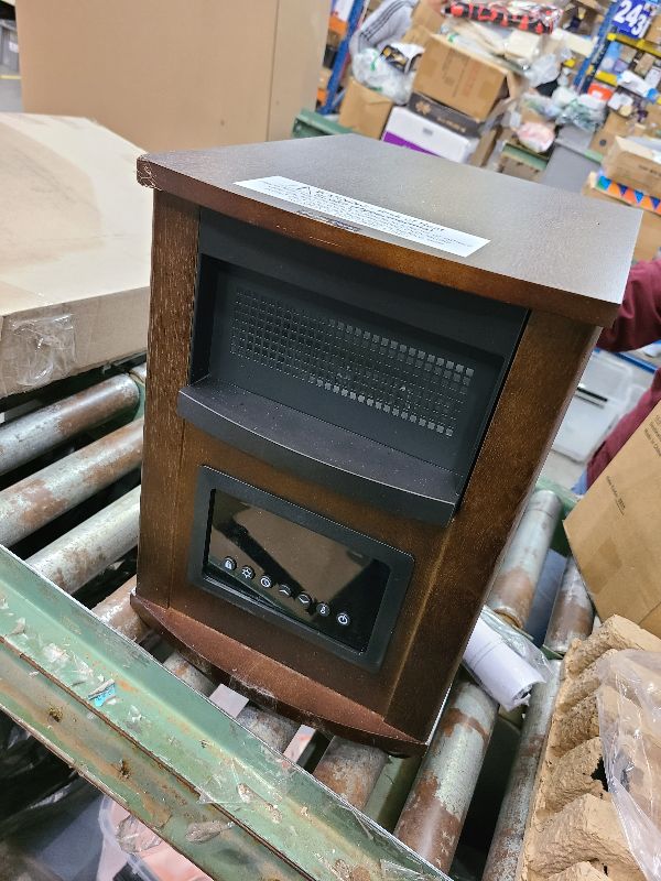 Photo 1 of 1500W Realsmart Space Infrared Heaters for Indoor Use Large room Electric Quartz Heater with Remote Control Wheels LCD Display 3 Heating Modes 12H Timer Overheat Tip Over Protection Safe