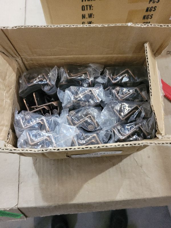 Photo 1 of 1/2" Overlay Partial Wrap Bronz Cabinet Hinges, 50 Pack (25 Pairs) Oil Rubbed Bronze Self Closing Cabinet Hinge for Kitchen Cabinet Doors