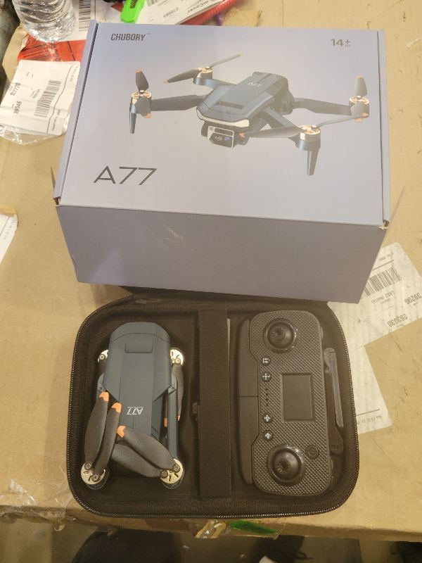 Photo 1 of 2650 ft Long Range Super Enduring Brushless Motor Drone with 84 Mins Super Long Flight Time, Drone with 4K HD Camera for Beginners, CHUBORY A77 WiFi FPV Quadcopter, Follow Me, Auto Hover, 3 Batteries