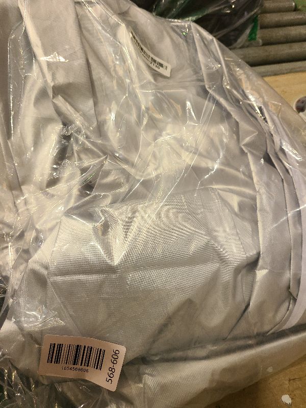 Photo 1 of 10x20 Canopy Replacement Top Cover with Air Vents for ez up Pop up Canopy Gazebo Tent, with Adjustable Strap, Waterproof & Anti-UV for Outdoor Shade (Top Only, Frame Not Included) (Off White)