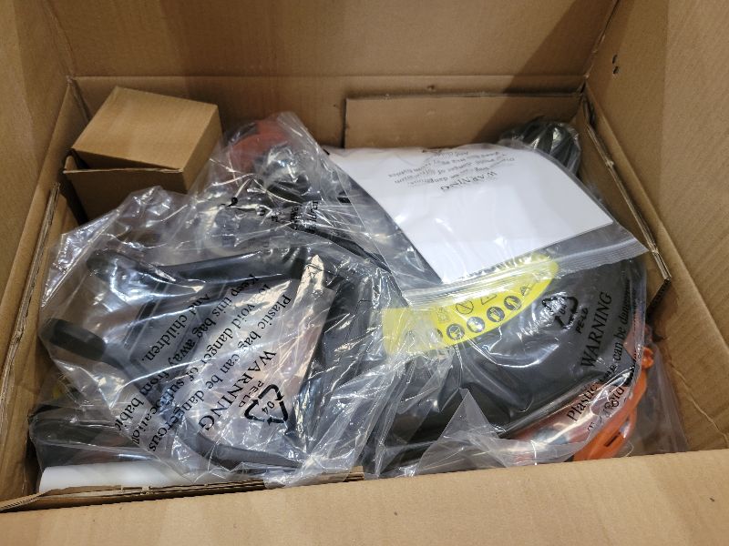 Photo 1 of 20V 12" Cordless String Trimmer With 2 X 4.0Ah Battery and Charger, Electric Grass Trimmer Battery Powered Eater String, Edger Lawn Tool Grass Cutter With 8pcs Line, Lawn Mover For Garden Yard, Orange