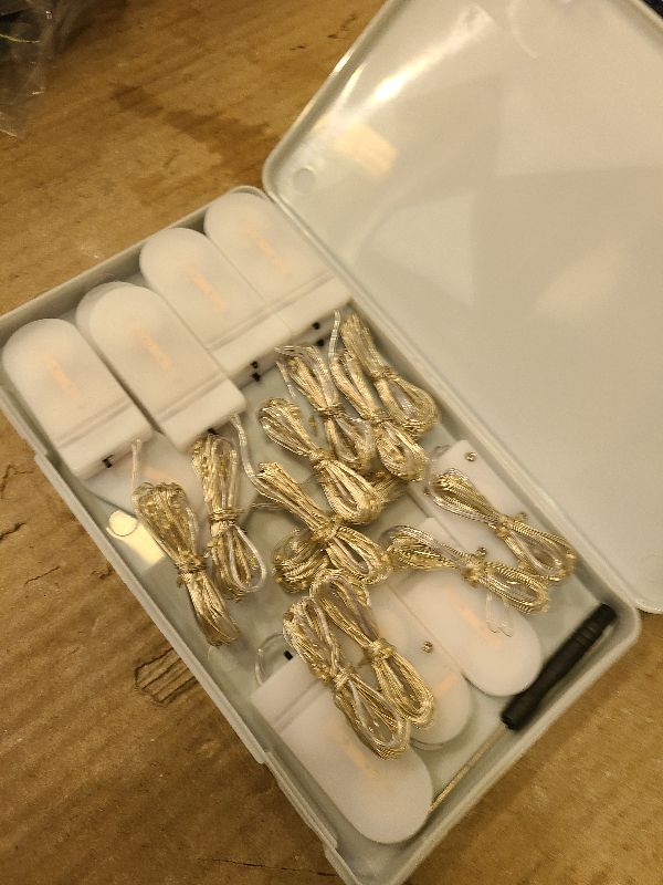 Photo 1 of 12 Pack Fairy Lights Battery Operated String Light?7FT 20LED Waterproof Silver Wire Christmas Lights Outdoor,Firefly Mini Light for Bedroom Party Birthday Wedding Indoor Decorations Home Decor