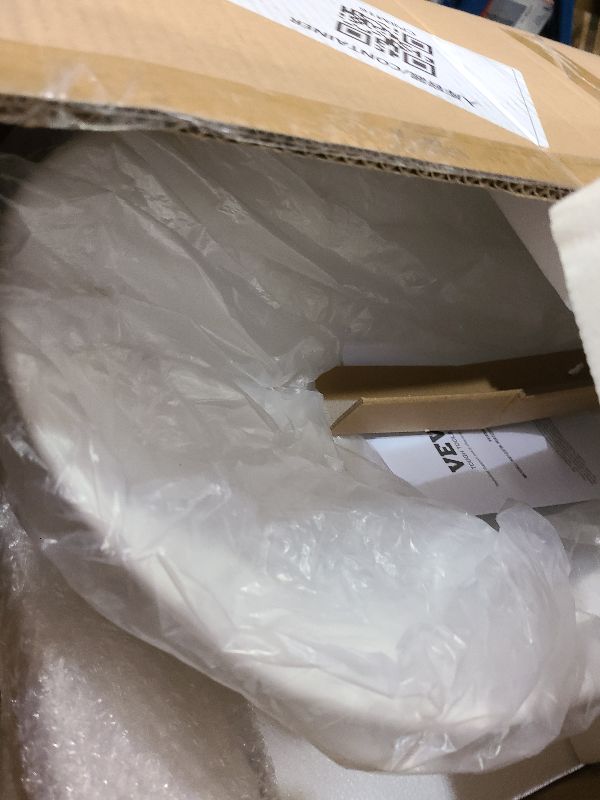 Photo 1 of 24"W x 15"D Drop In Bathroom Sink, Los Flexi Rectangular Semi Recessed Bathroom Sink with Pop-Up Drain, White Ceramic Above Counter Basin without Overflow, Large Vessel Sinks for Countertops