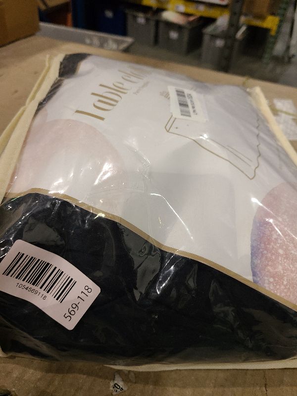 Photo 1 of 2 Pack 6ft Black Spandex Tablecloths for Rectangle Tables Wrinkle Free Black Rectangle Table Cloths Stretch Fitted Table Cover with Skirt for Wedding Birthday Party Banquet Baby Shower Buffet Event