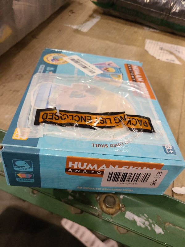 Photo 1 of 2025 New Human Anatomy Skull Model - 17 Part Puzzle with 10 Knowledge Flash Cards, Detachable Palm-Sized Mini Medical Model, Clinic Teaching Equipment, STEM Toy Gift for Kids