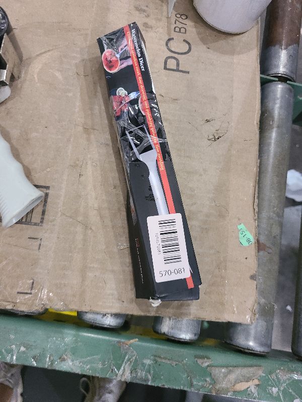 Photo 1 of 2Pcs Watermelon Fork Slicer Cutter, Stainless Steel 2-in-1 Watermelon Fork Slicer, Portable Watermelon Fork Watermelon Cutter Slicer Tool Fruit Forks Slicer for Home Party Camping Kitchen Gadget