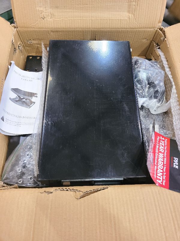 Photo 1 of 1100 LB Wide Deck Motorcycle/ATV Center Scissor Lift Jack Hoist Stand Bikes, black