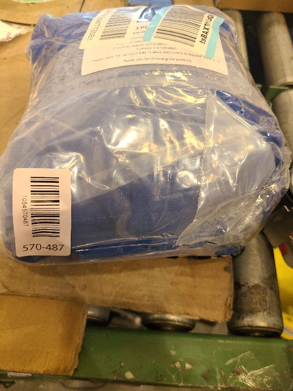 Photo 1 of 2 Pack 6 Feet Royal Blue Spandex Tablecloth for Rectangular Tables, Fitted & Stretch, Washable, Wrinkle Resistant, Perfect for Event, Wedding, Party, Banquet, Cocktail, Festival, and Table Protector