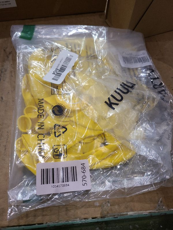 Photo 1 of 110pcs Yellow Balloons 12 Inch,Yellow Latex Balloons for Birthday Party Baby Shower Wedding(with 2 Ribbons).