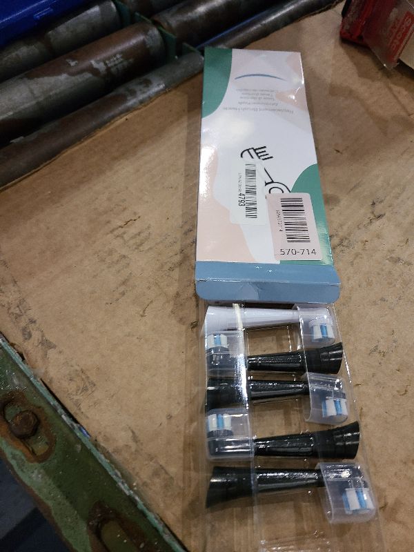 Photo 1 of 10 Pcs IO Replacement Heads Compatible with Series Electric Toothbrush, Brush Heads ompatible with 2 3 4 5 6 7 8 9 10 for Teeth Clean (Black/White)