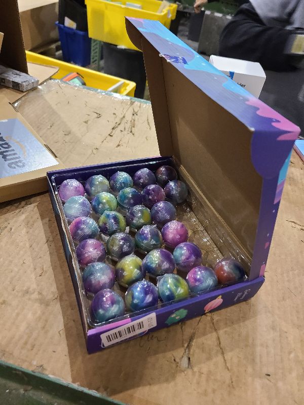 Photo 1 of 28-Pack Slime Party Favors, Bulk Galaxy Slime Balls Stretchy, Non-Sticky, Mess-Free for Kids, Stress Relief Mini Toys for Girls and Boys - Classroom Reward, Party Supplies, Goodie Bag Stuffers