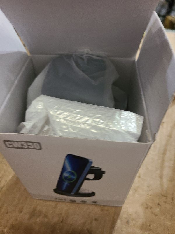 Photo 1 of 3 in 1 Charging Station for iPhone, Wireless Charger for iPhone 17 16e 16 15 14 13 12 11 X Pro Max & Apple Watch - Wireless Charging Station for AirPods 4 3 Pro