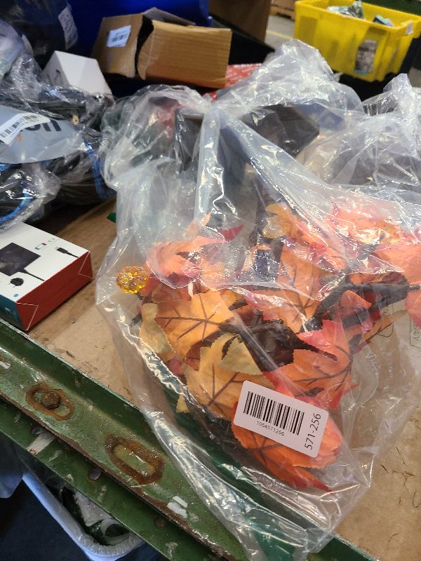 Photo 1 of 2 Pack 24 Inch Prelit Fall Lighted Maple Tree 48 LED Timer Thanksgiving Decorations Table Lights, Acorn Pumpkin Lights Battery Operated for Wedding Party Gifts Autumn Harvest Home Decor Indoor Outdoor