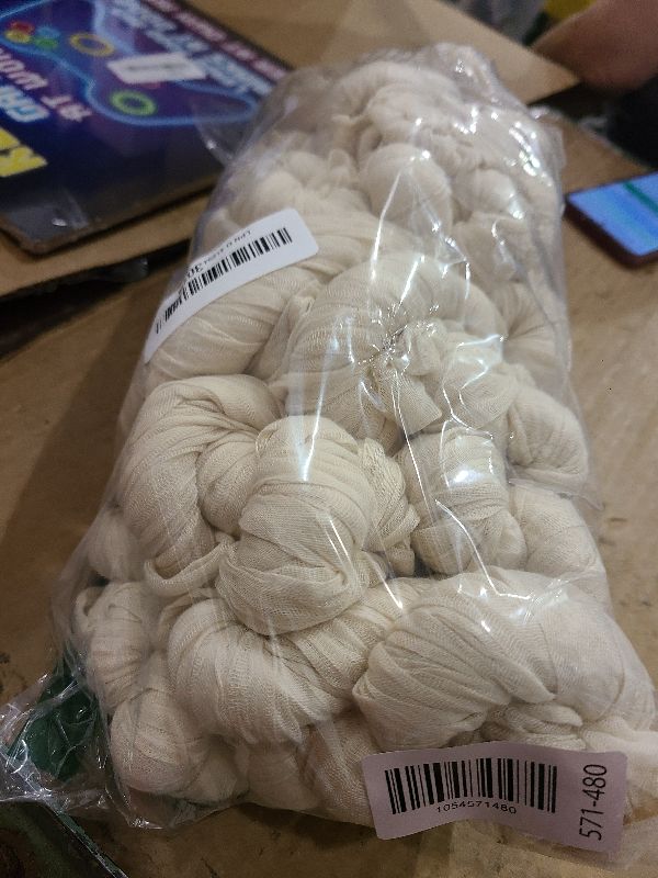 Photo 1 of 15 Pack Ivory Cheesecloth Table Runner 17 x 108 inch Cheese Cloth Table Runners 9ft Ivory Table Runner Rustic Romantic Sheer Gauze Runner for Wedding Party Baby Shower Table Decoration