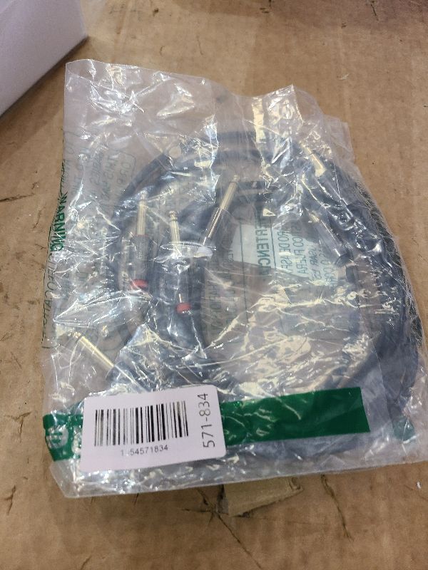 Photo 1 of 1/4 to Dual 1/4 Male Stereo Audio Cable, 6.35mm TRS to 2 x 6.35mm TS Mono Breakout Cable,Color-Coded Y-Splitter Interconnect Insert Cord for Recording, Mixer, Speaker, Amplifier, 4ft, 2 Pack